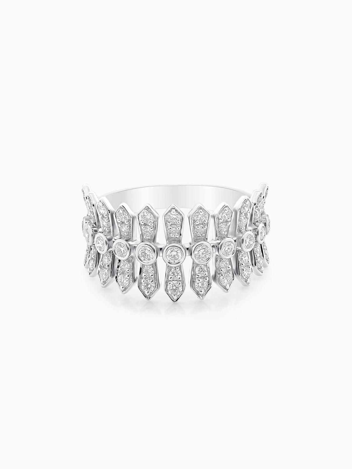 Aurora Crown Diamond Ring