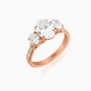 Radiant Trinity Diamond Ring