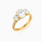 Radiant Trinity Diamond Ring