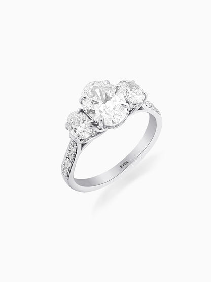 Radiant Trinity Diamond Ring