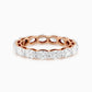 Lustrous Oval Eternity Band