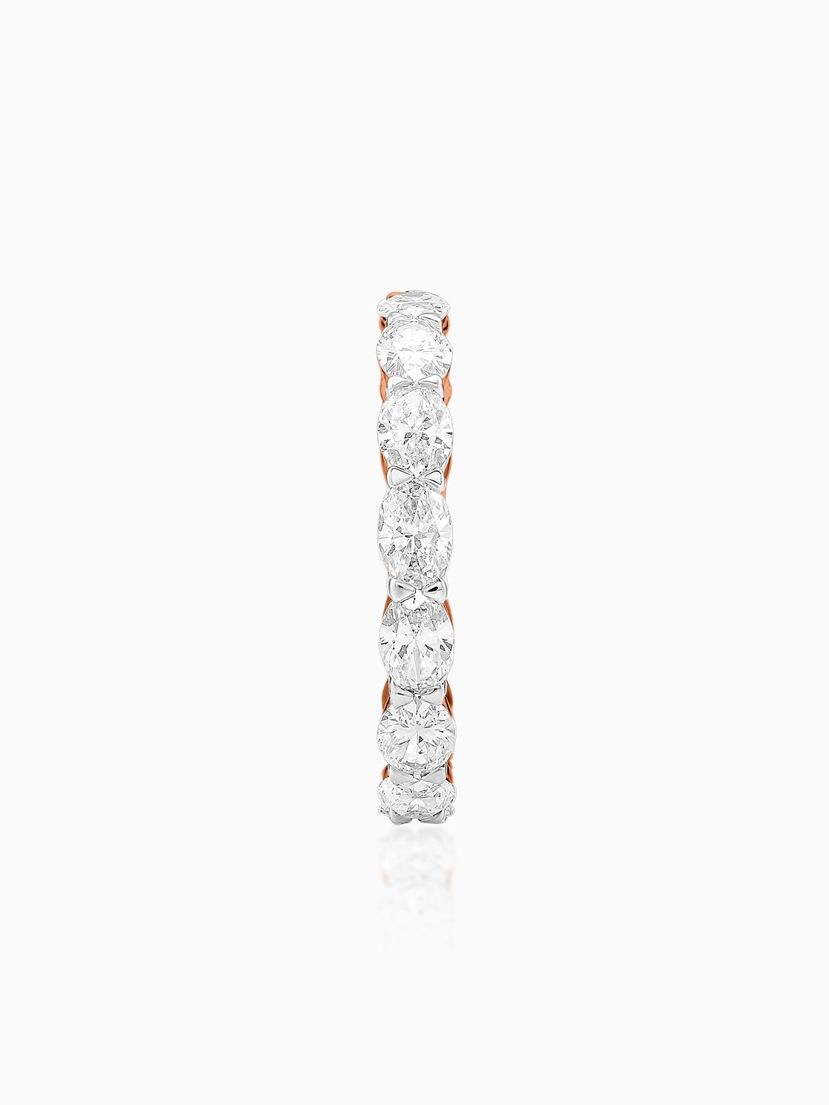 Lustrous Oval Eternity Band