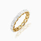 Lustrous Oval Eternity Band