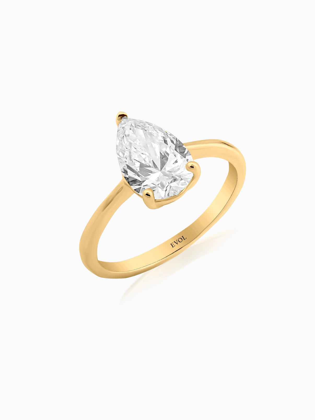 Bold Pear Diamond Ring - Evol Jewels