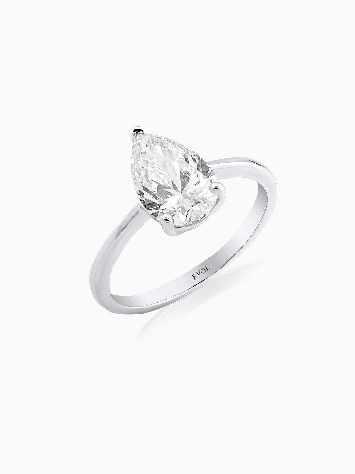 Bold Pear Diamond Ring - Evol Jewels
