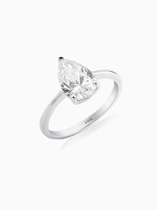 Bold Pear Diamond Ring - Evol Jewels