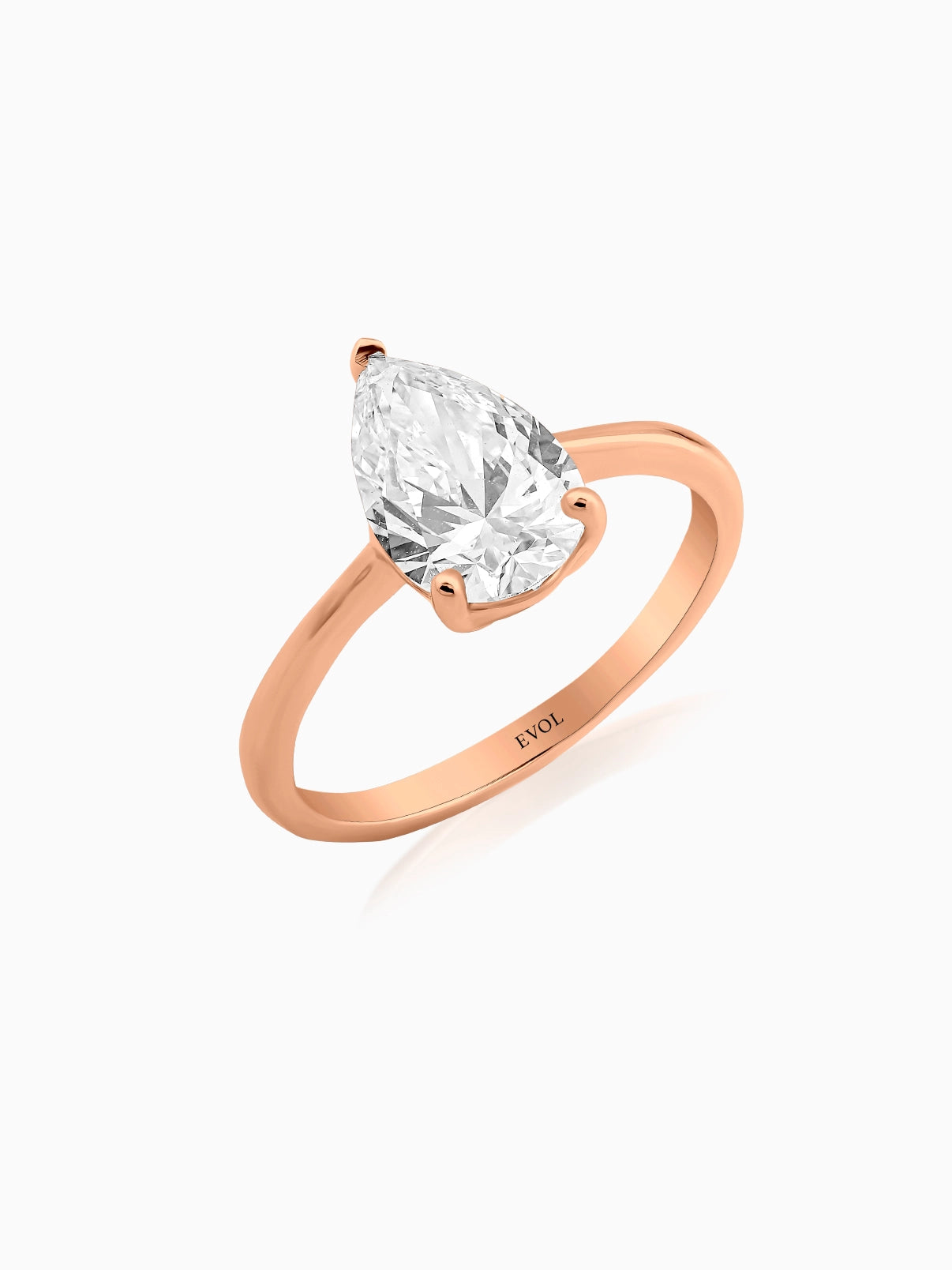 Bold Pear Diamond Ring - Evol Jewels