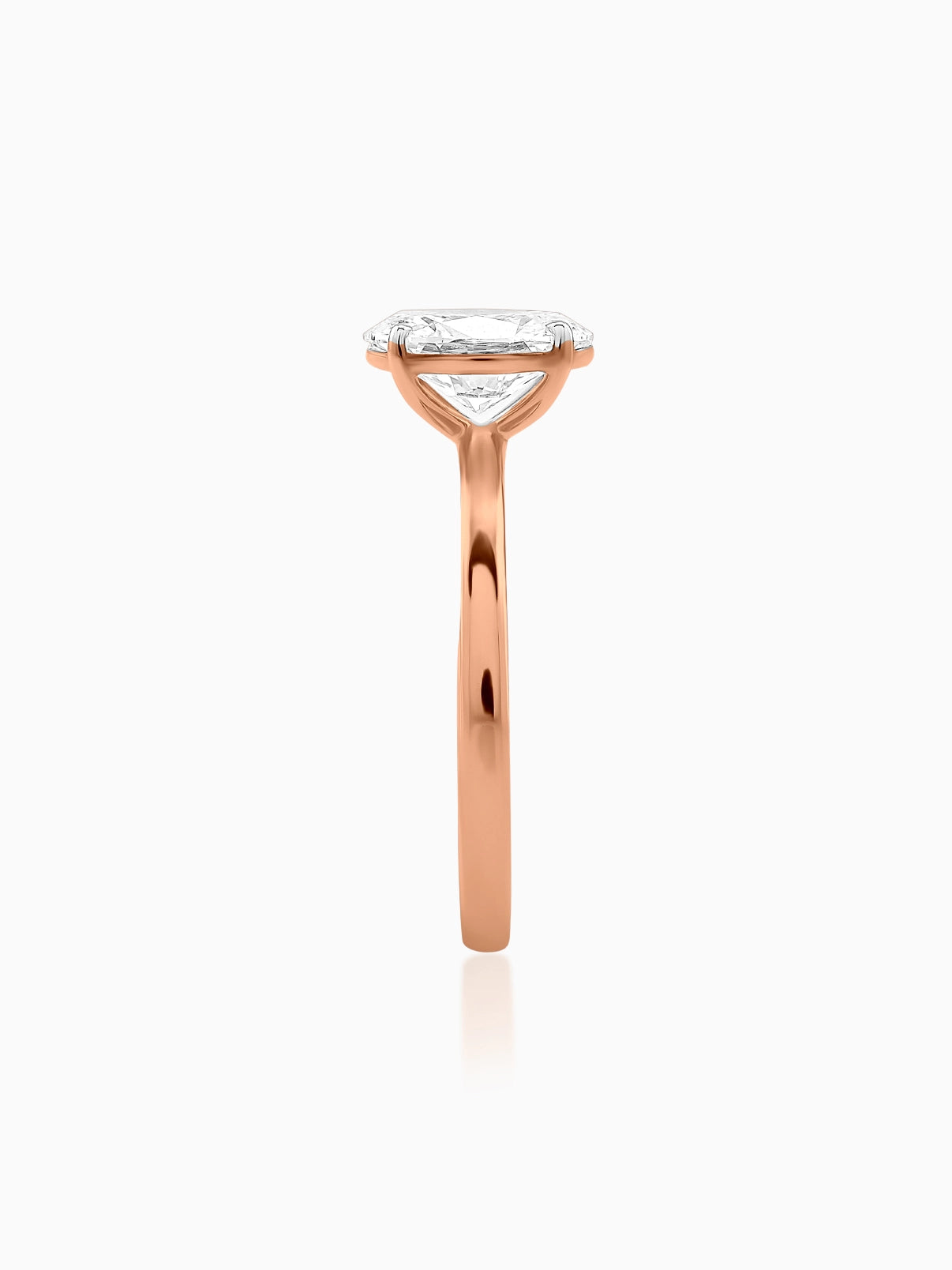 Sleek Grace Oval Ring - Evol Jewels