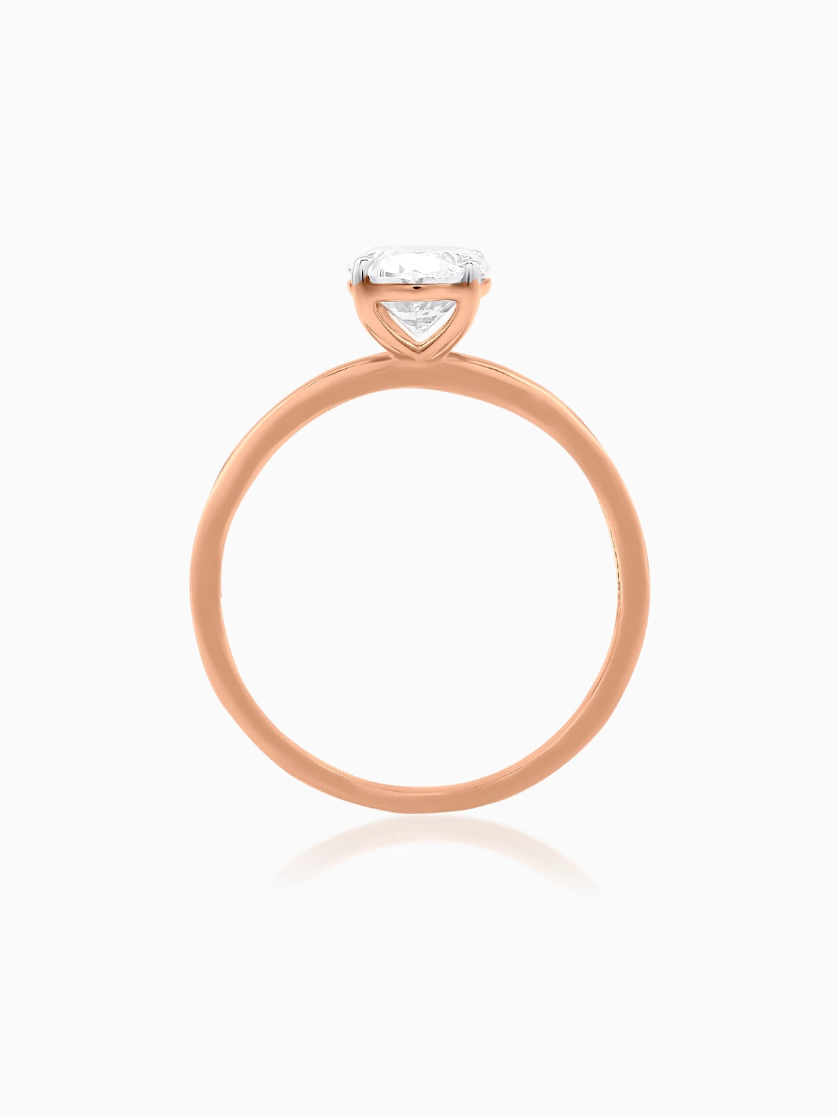 Sleek Grace Oval Ring - Evol Jewels