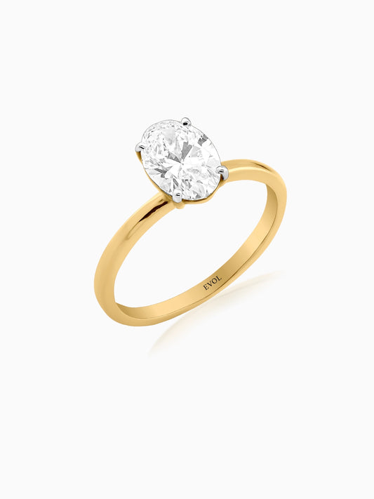 Timeless Oval Solitaire Ring