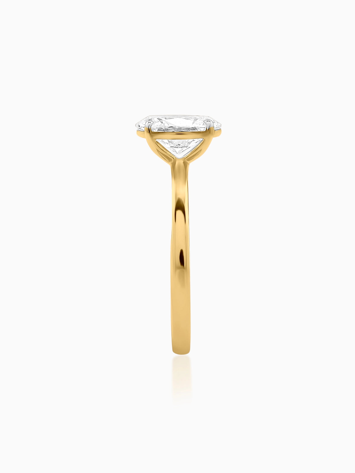 Sleek Grace Oval Ring - Evol Jewels