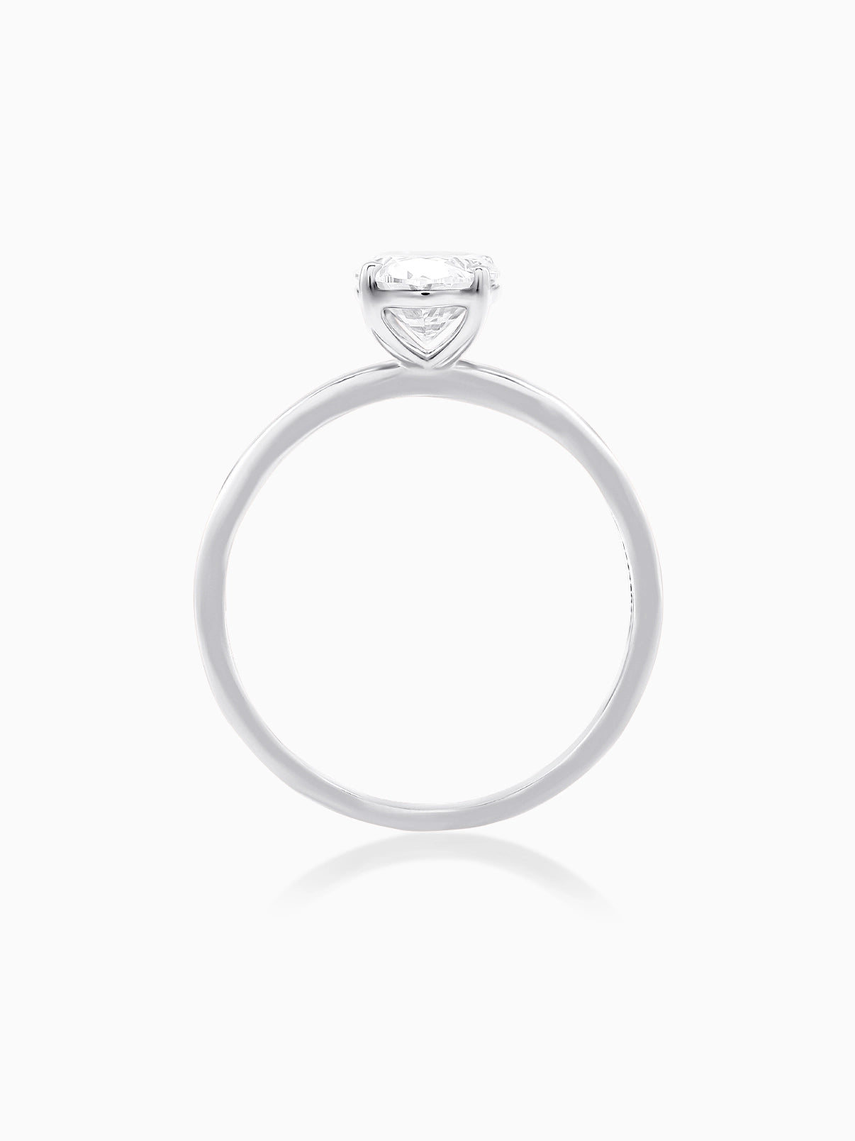 Sleek Grace Oval Ring - Evol Jewels