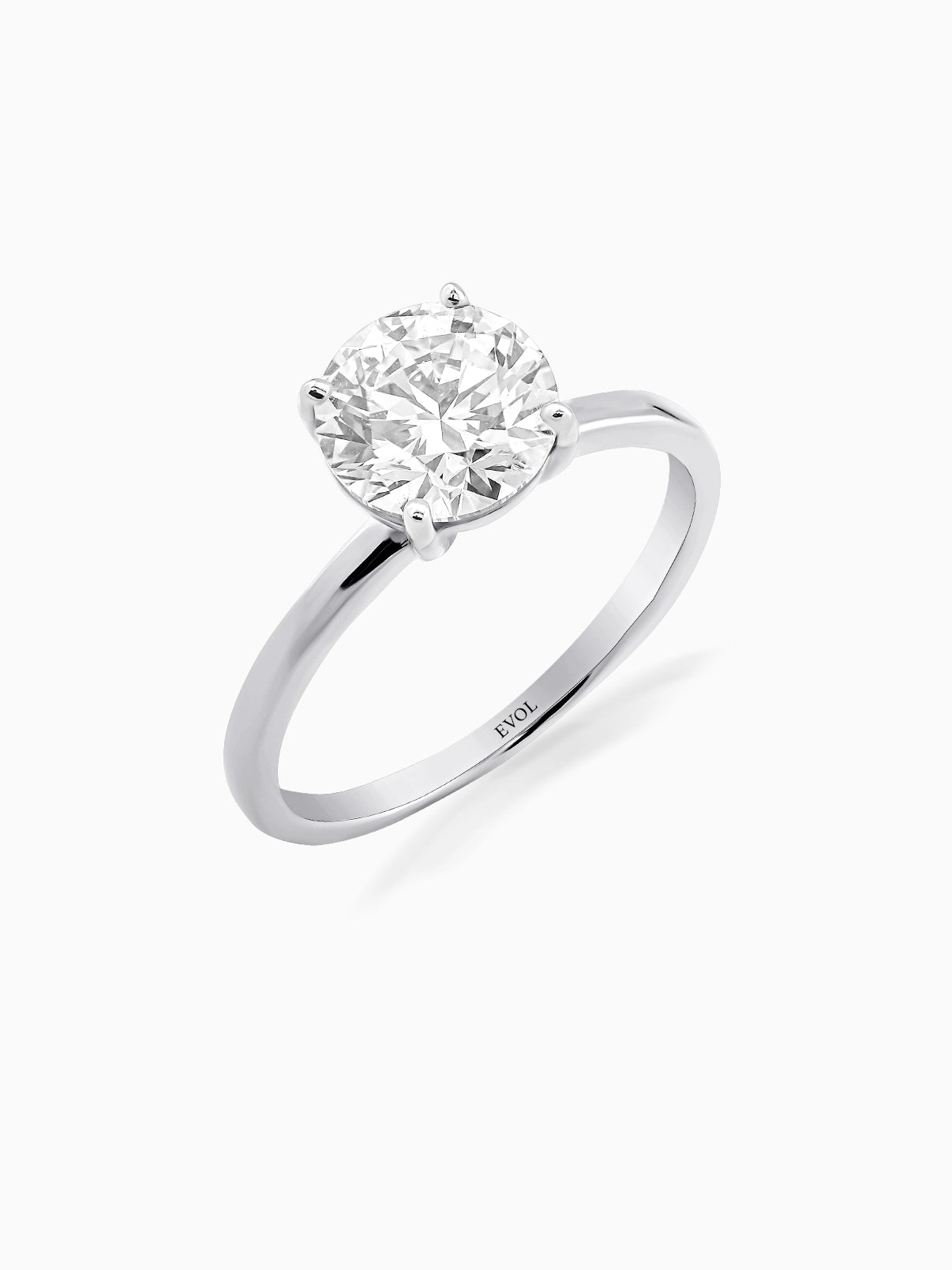 Pristine Round Diamond Ring - Evol Jewels