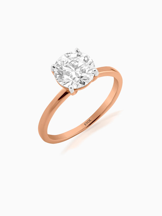 Pristine Round Diamond Ring - Evol Jewels