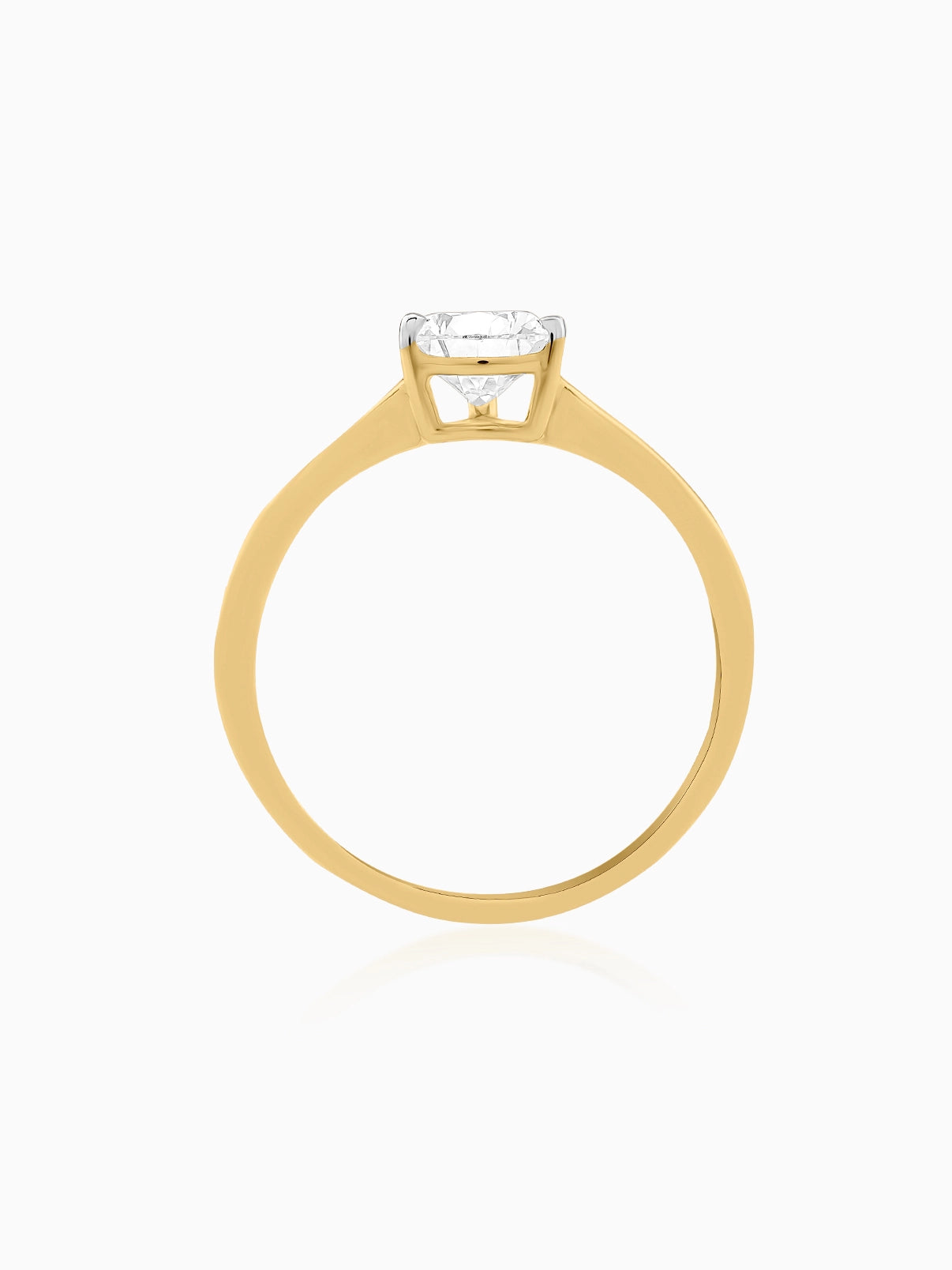 Minimalist Pear Cut Ring - Evol Jewels