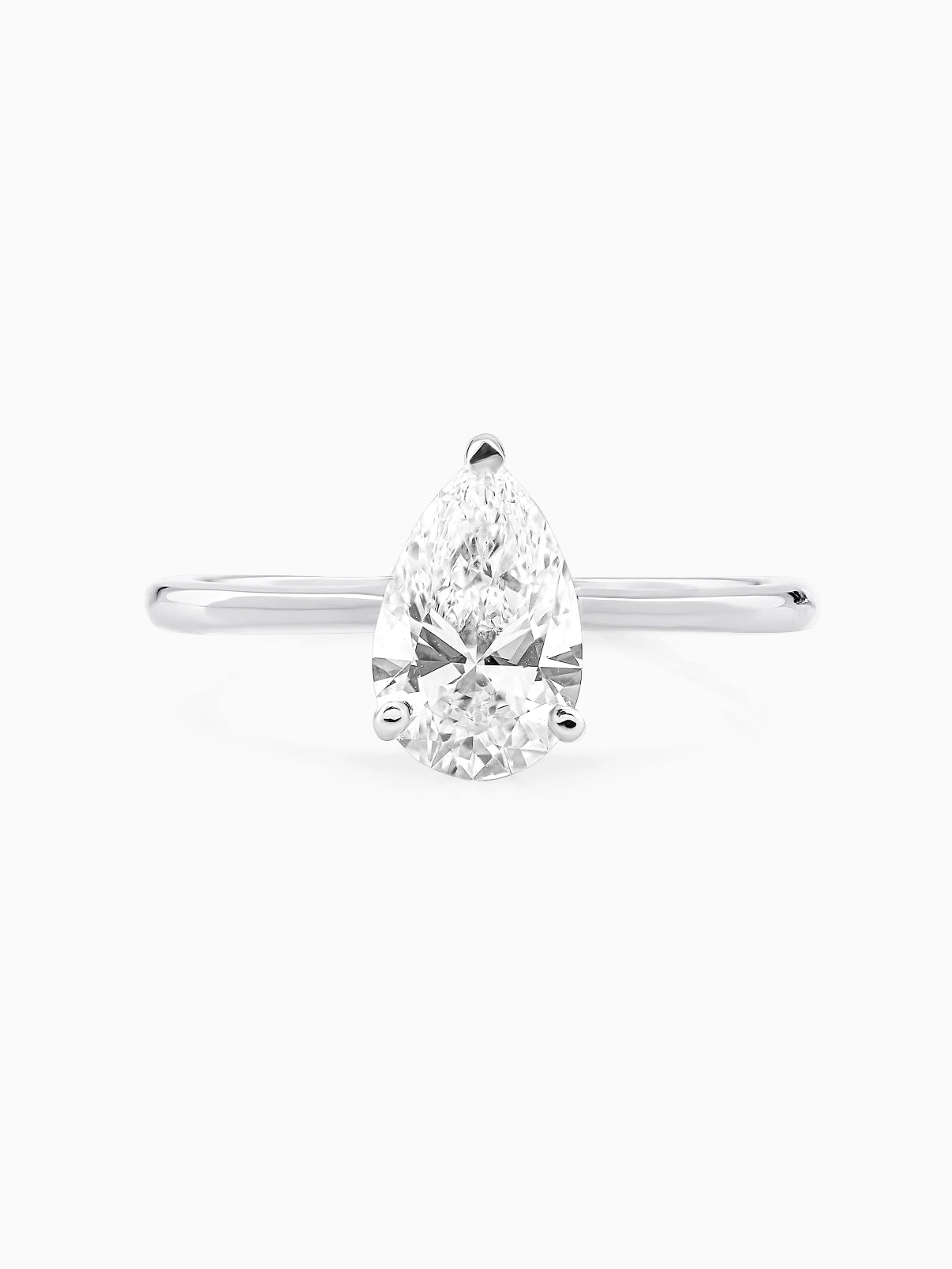 Minimalist Pear Cut Ring - Evol Jewels