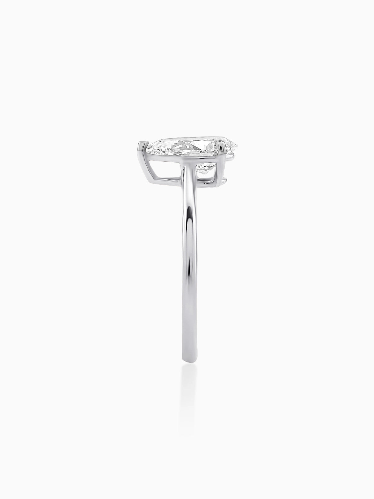 Minimalist Pear Cut Ring - Evol Jewels