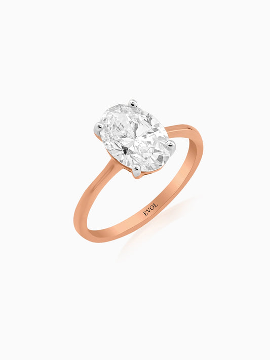 Refined Oval Cut Ring - Evol Jewels