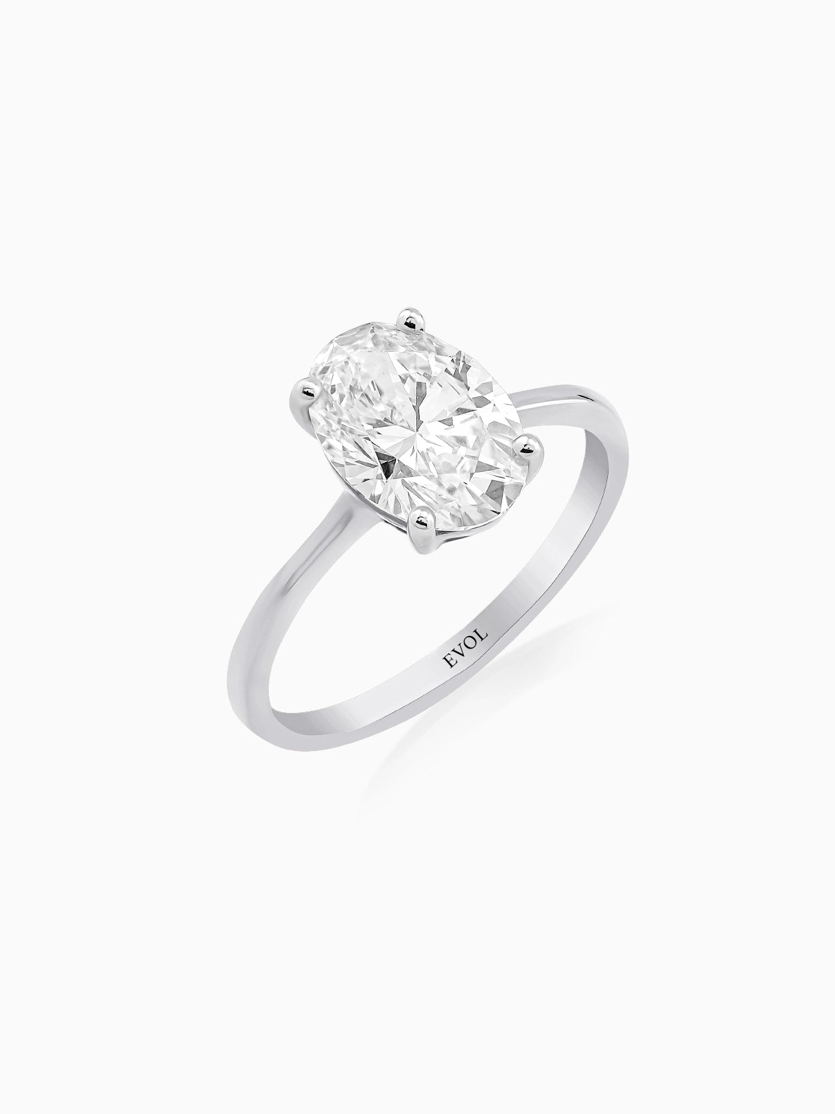 Refined Oval Cut Ring - Evol Jewels