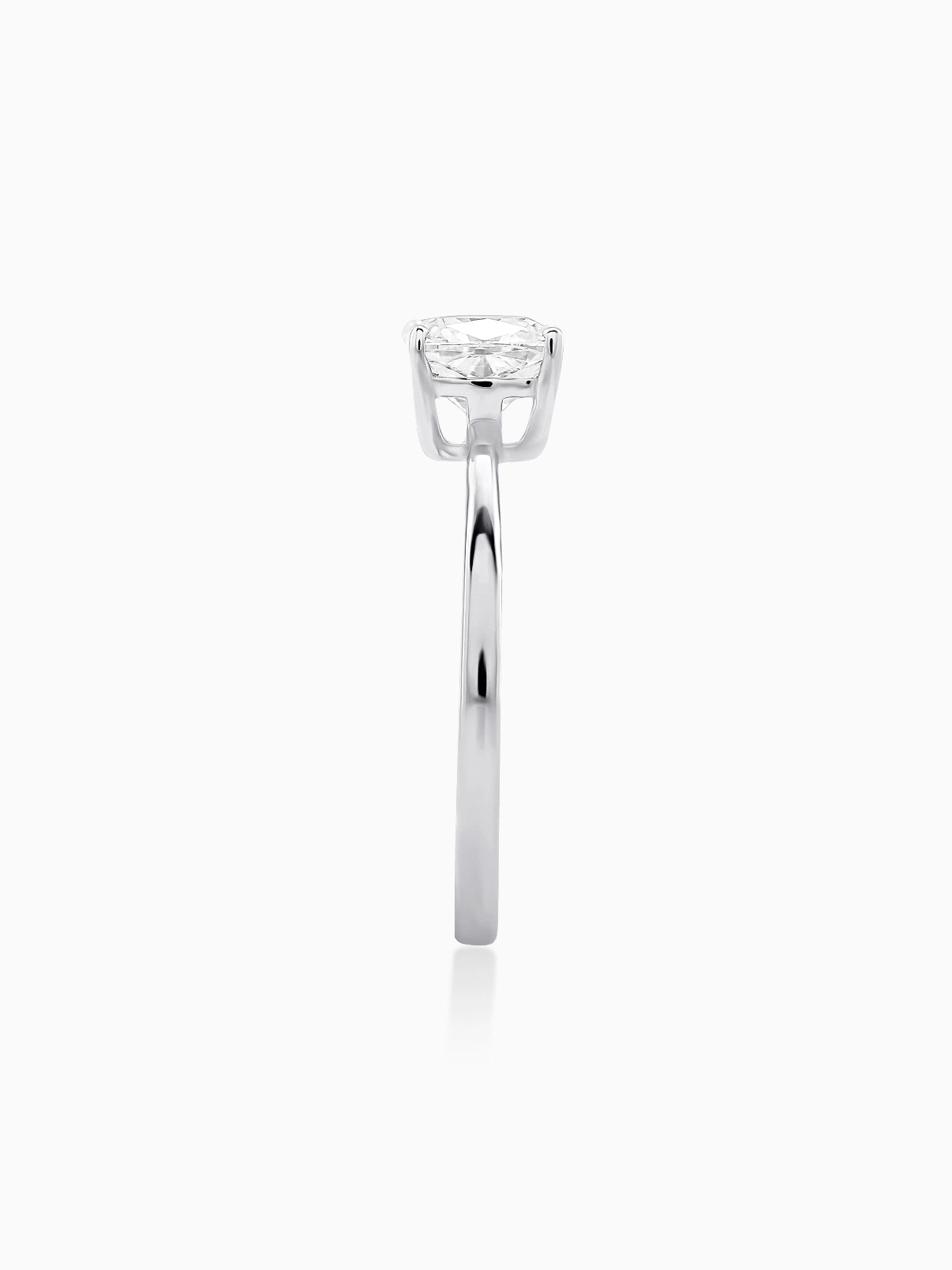 Refined Cushion Diamond Ring