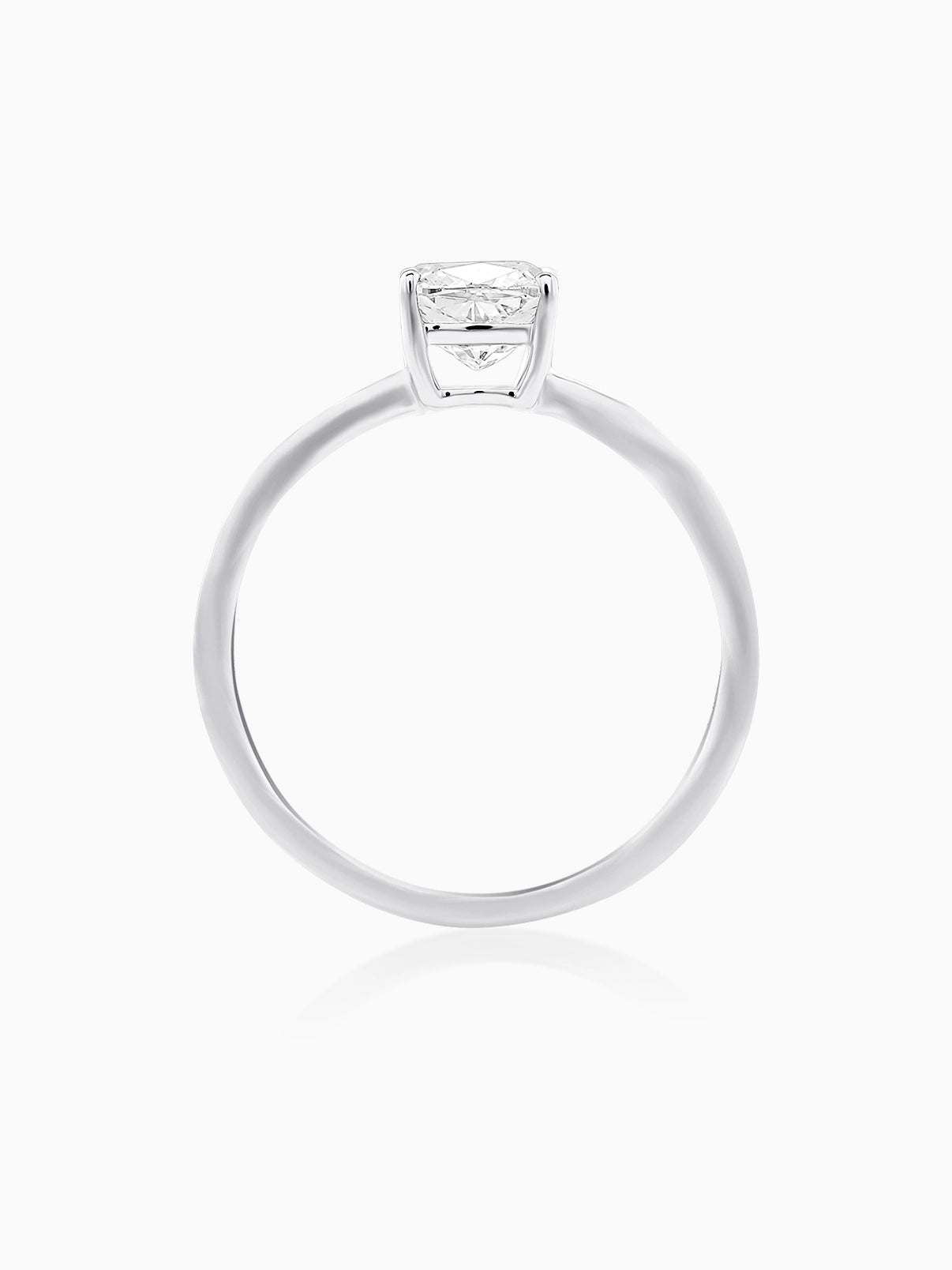 Refined Cushion Diamond Ring