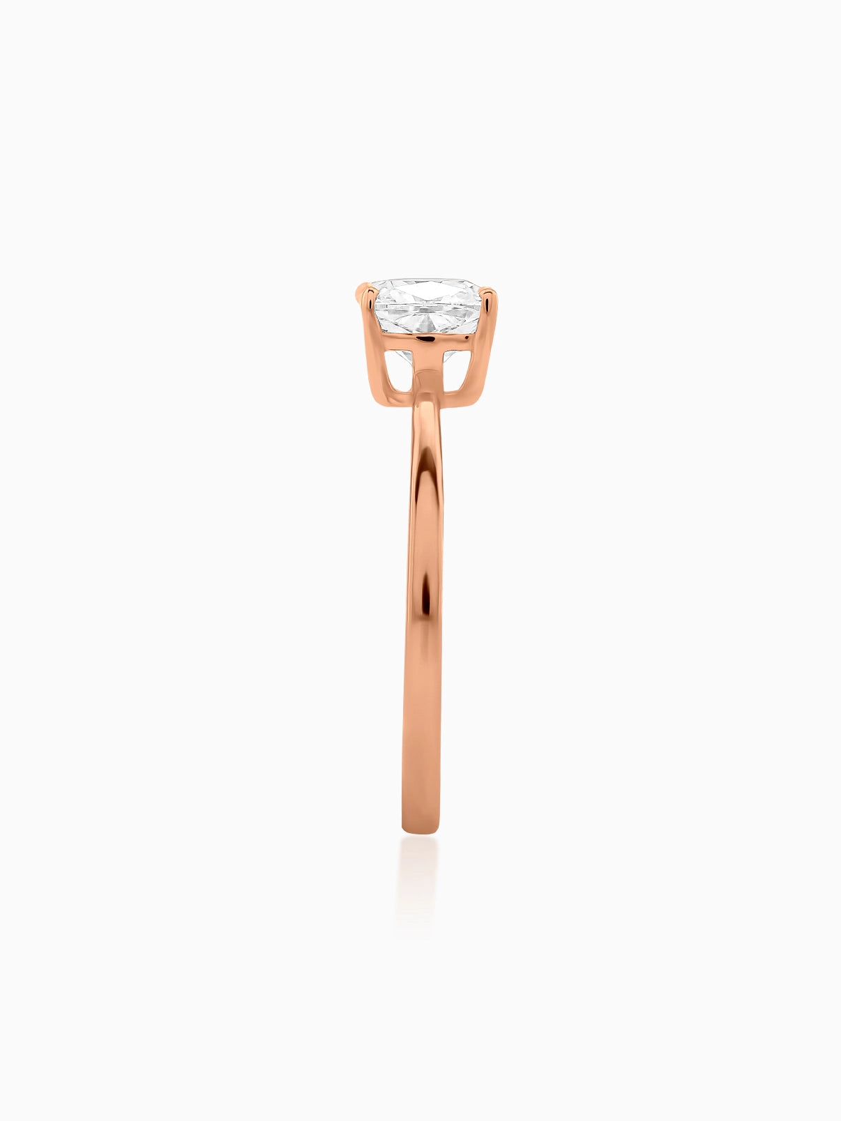 Refined Cushion Diamond Ring