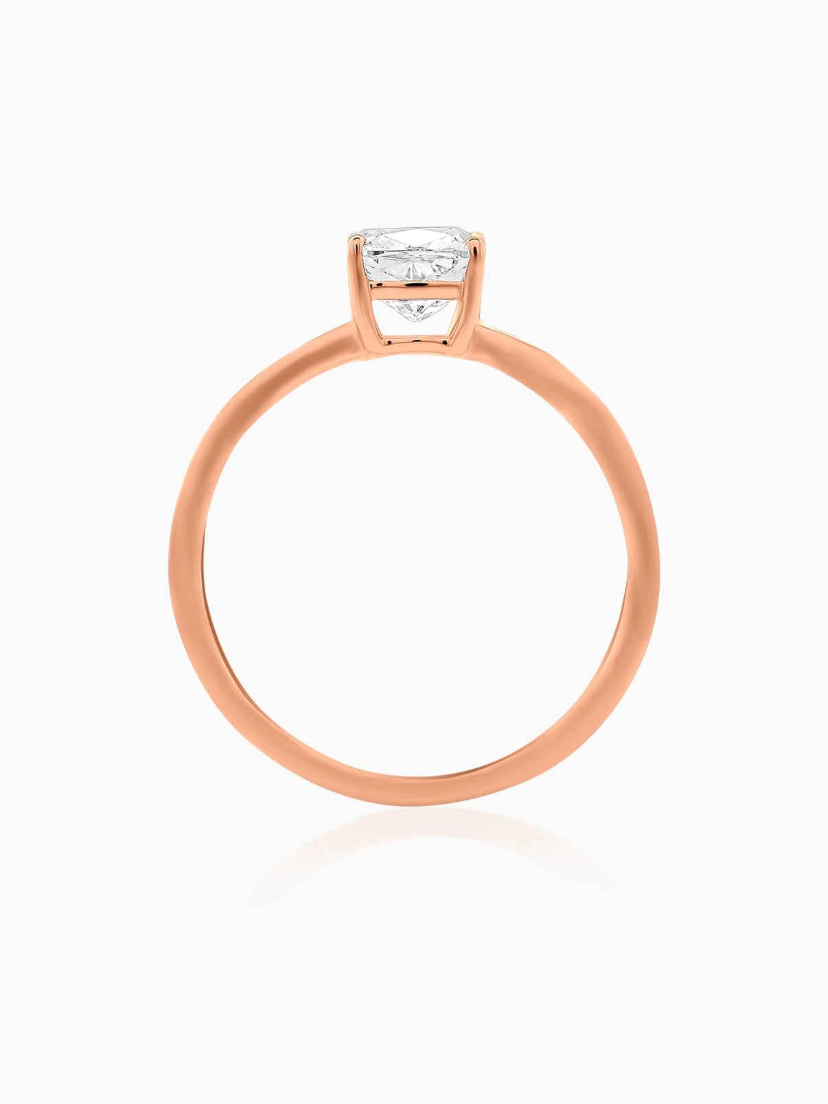 Refined Cushion Diamond Ring