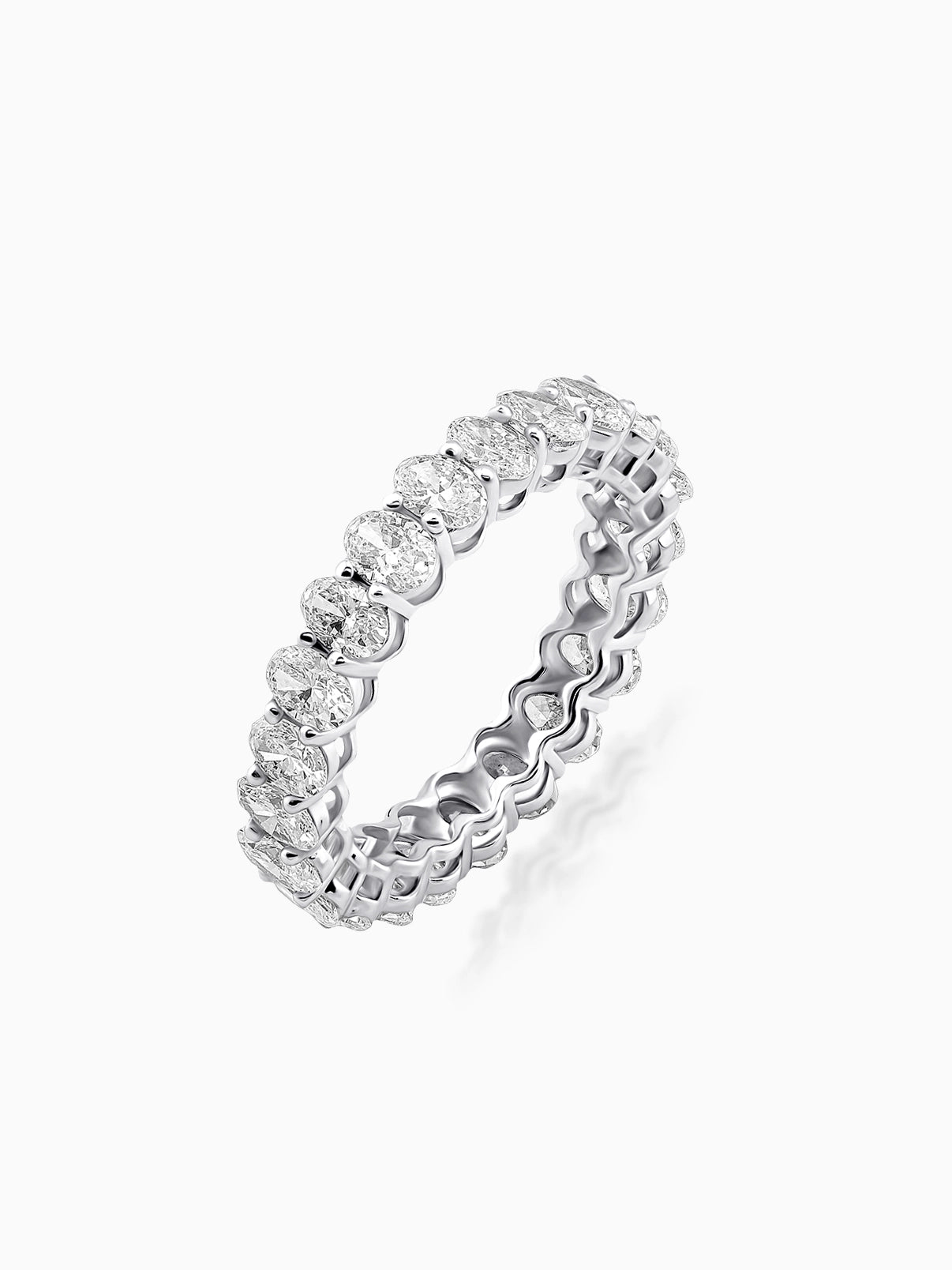 Full Eternity Oval Diamond Band