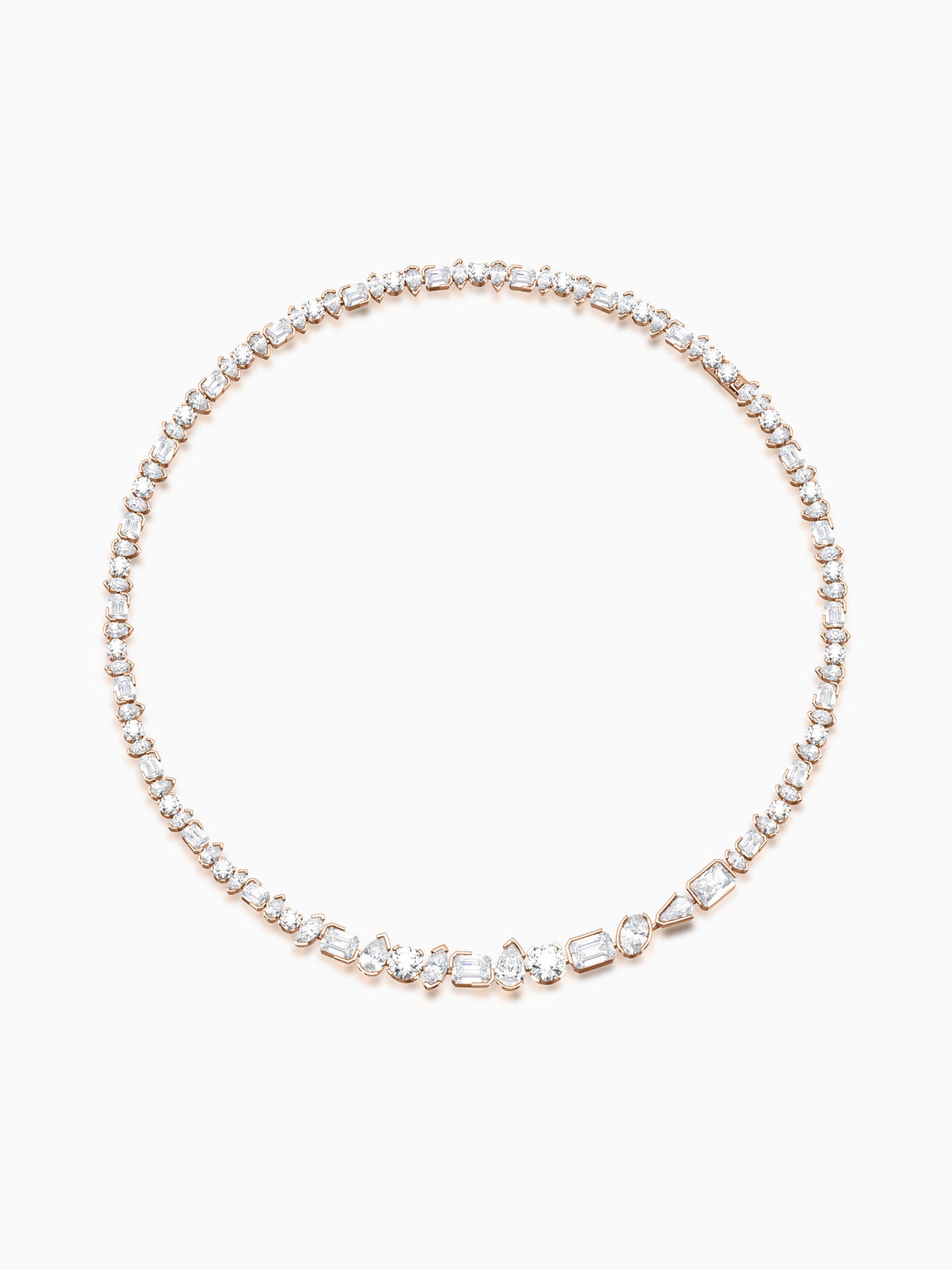 Wanderlust mix diamond necklace