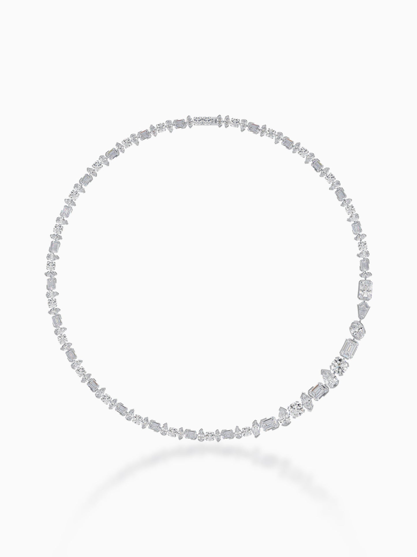 Wanderlust mix diamond necklace