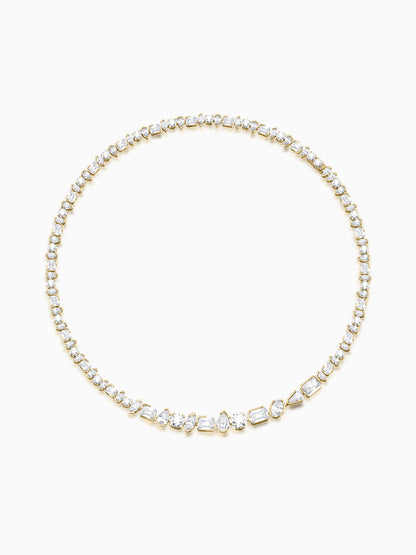 Wanderlust mix diamond necklace