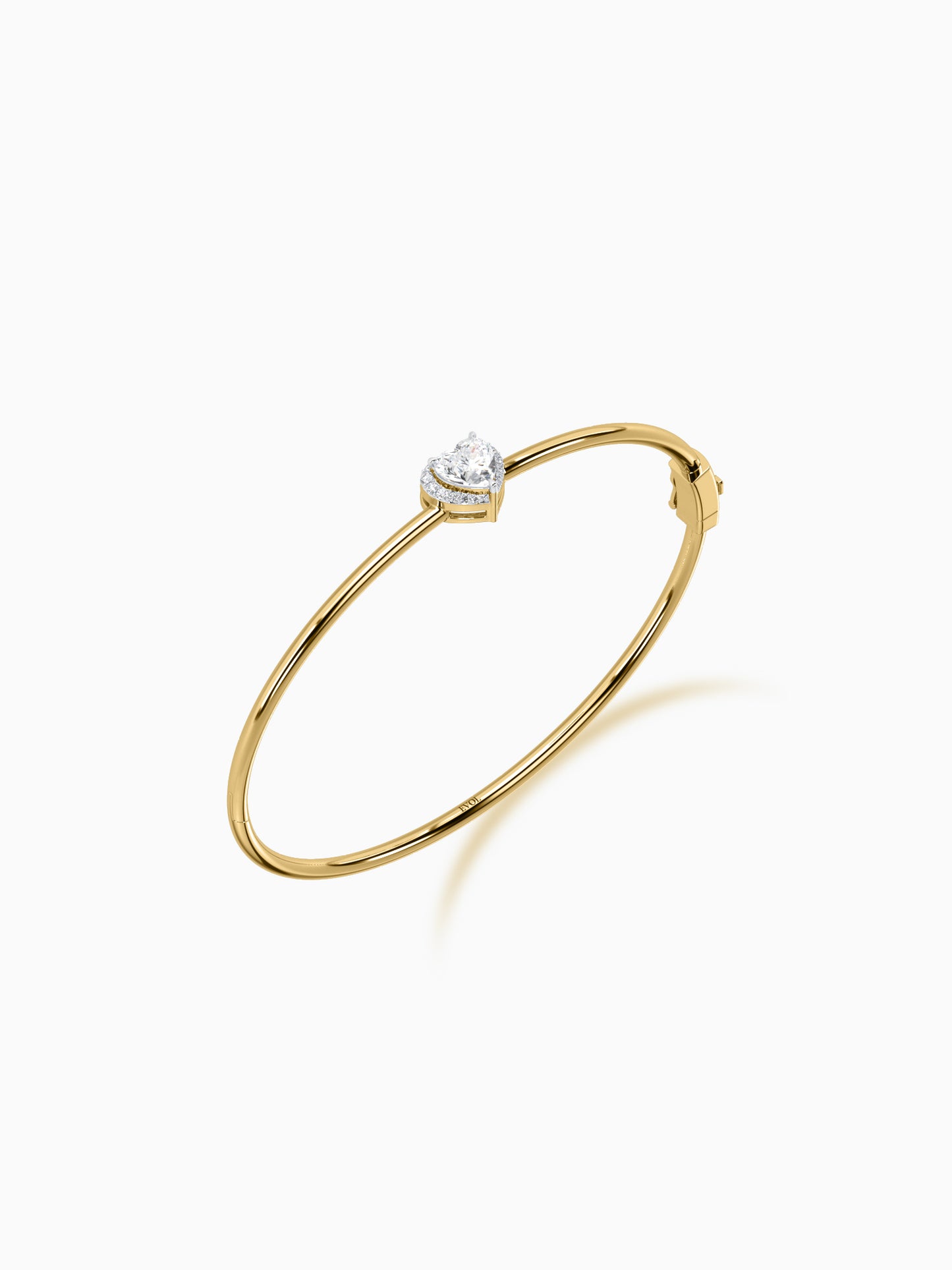 Amour Solitaire Diamond Bangle Bracelet