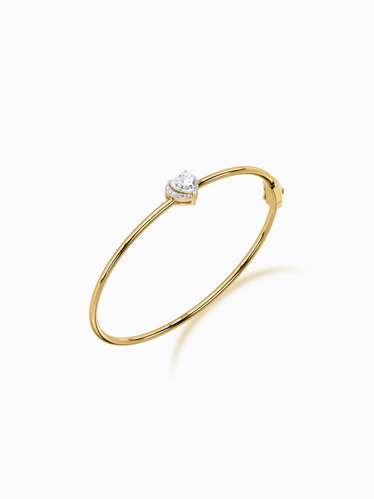 Amour Solitaire Diamond Bangle Bracelet