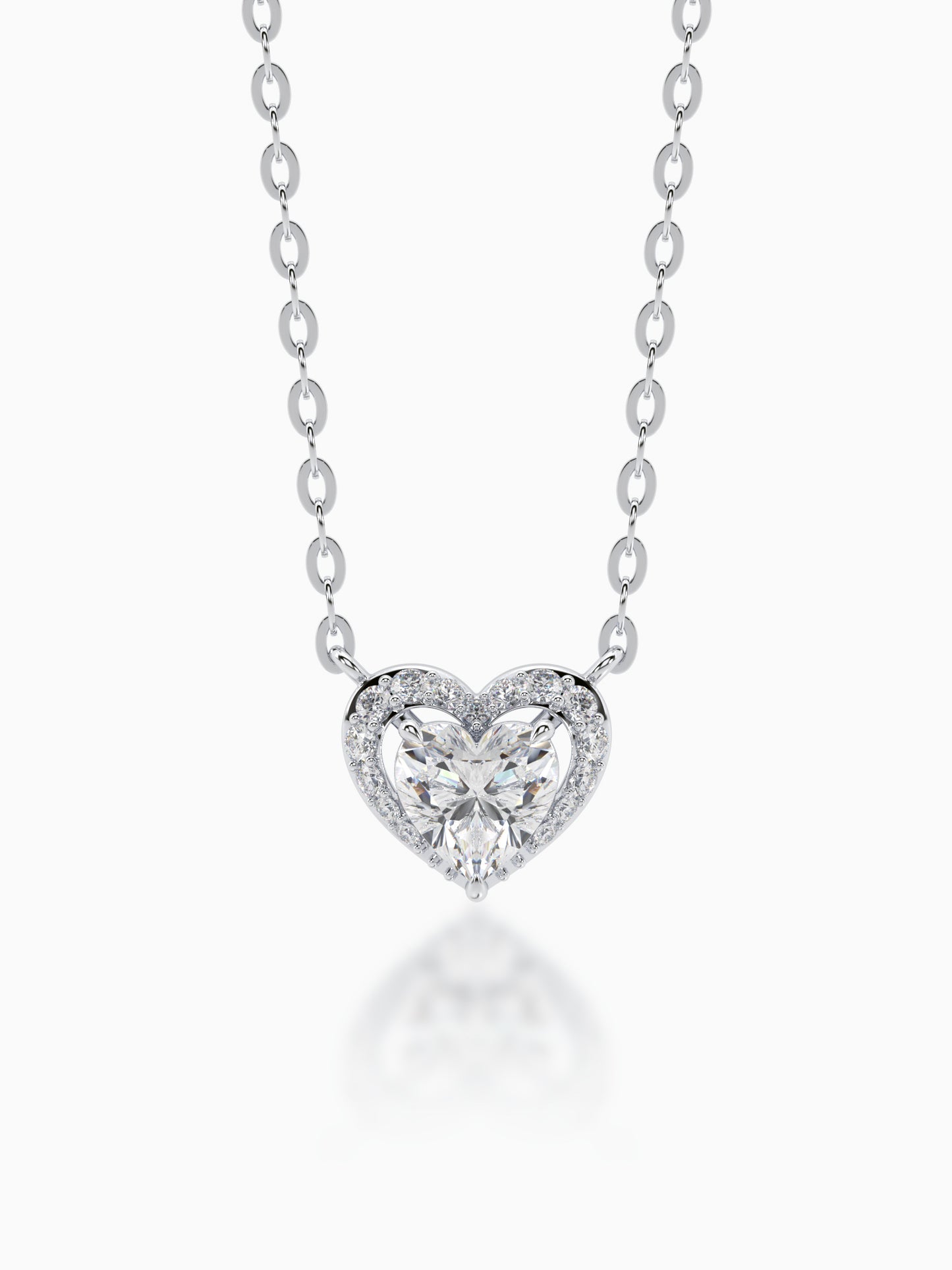 Amour Solitaire Diamond Pendant