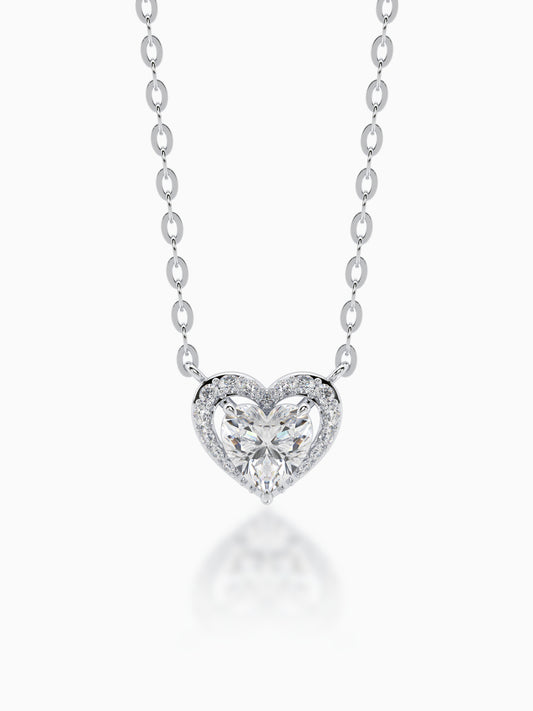 Amour Solitaire Diamond Pendant