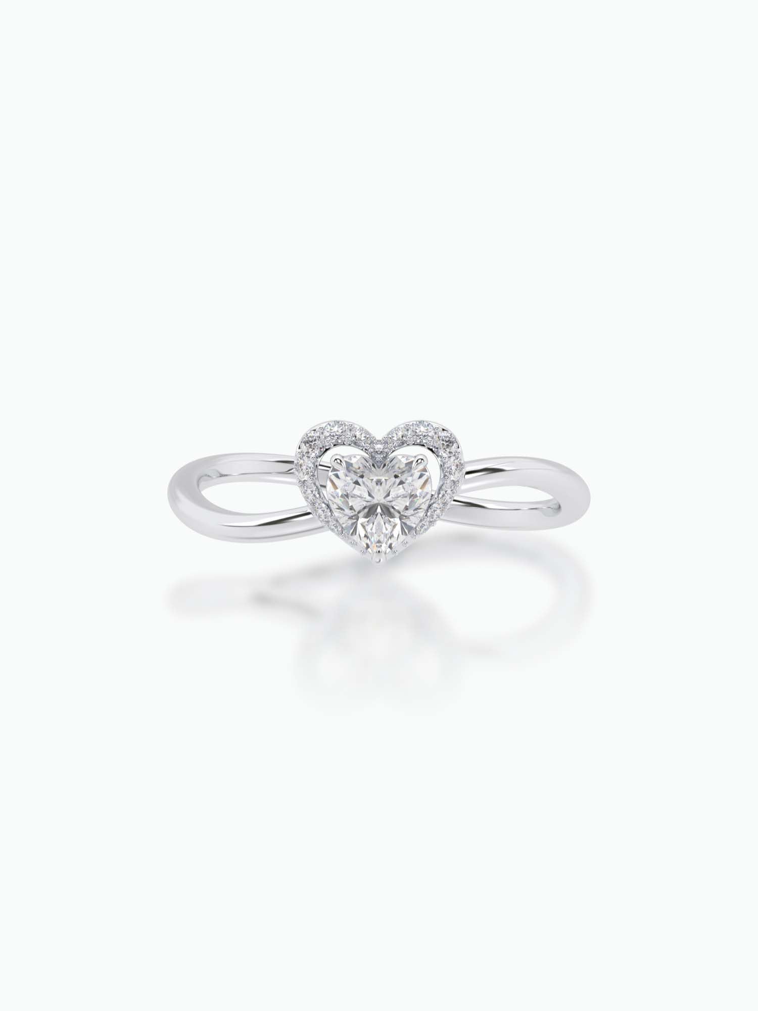 Amour Solitaire Diamond Ring for Ladies