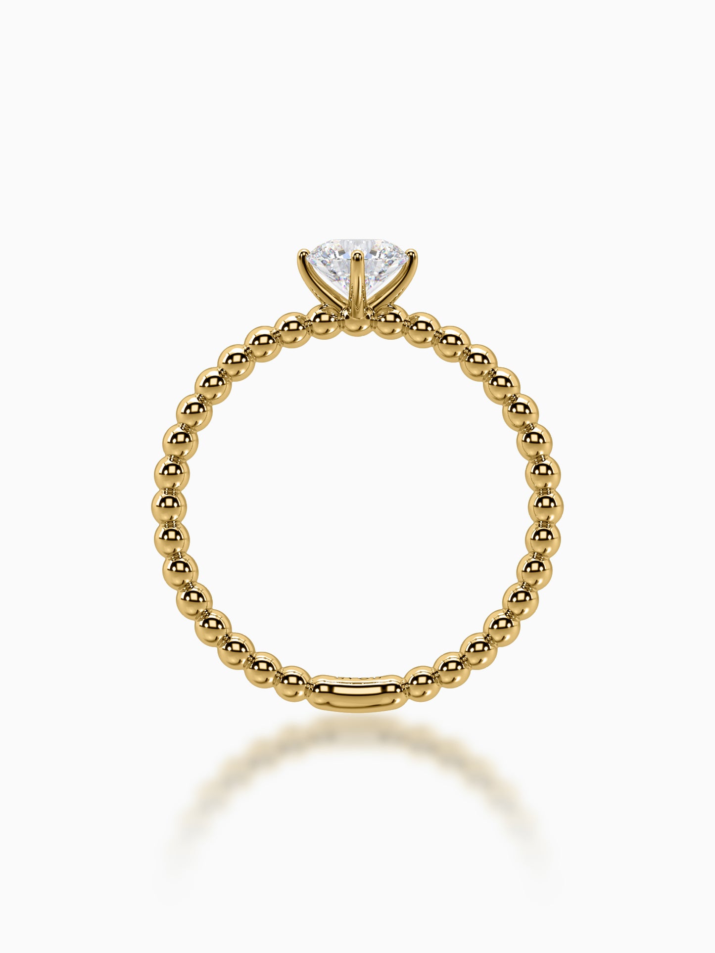 Bubble Solitaire Diamond Ring