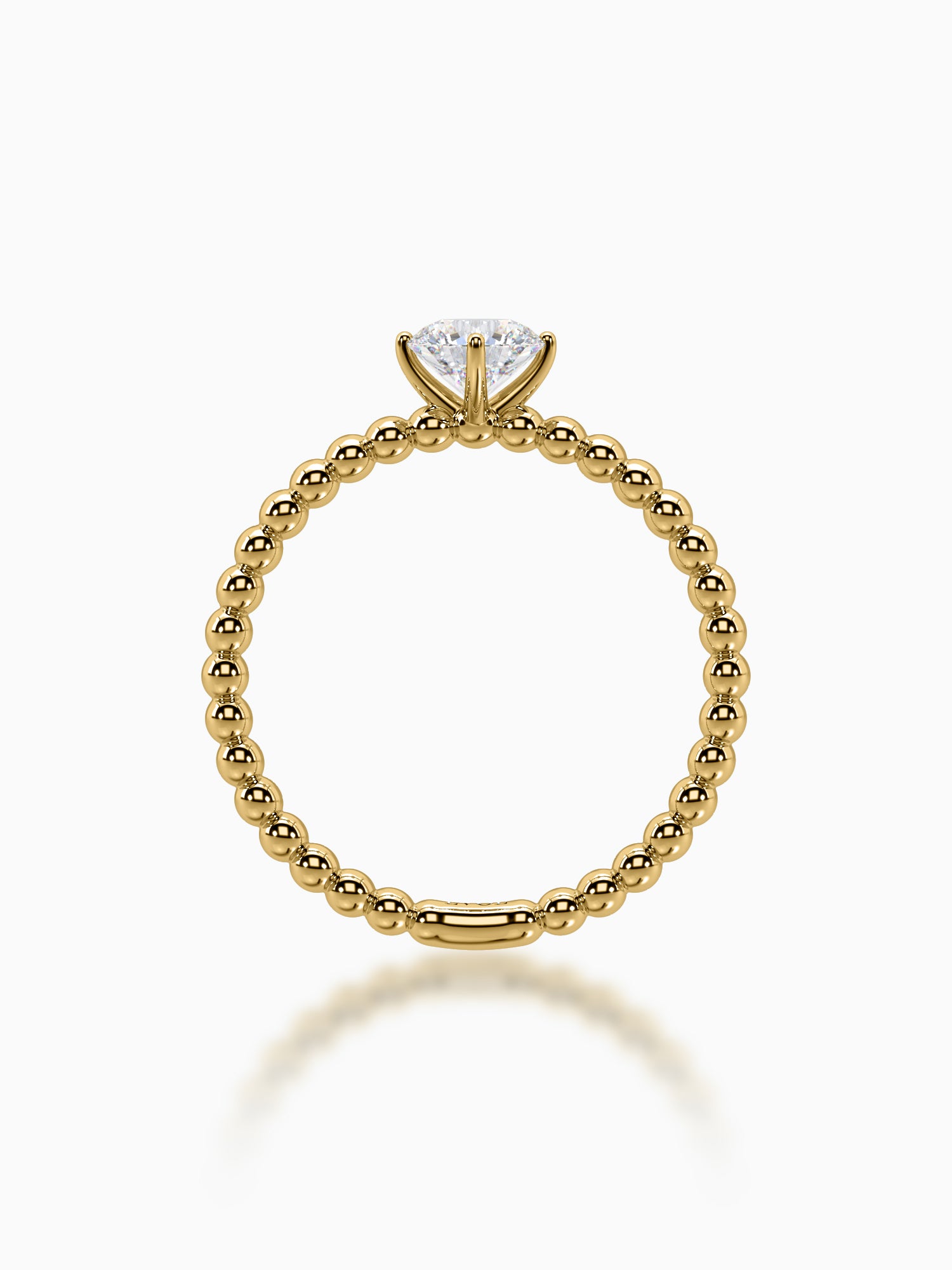 Bubble Solitaire Diamond Ring