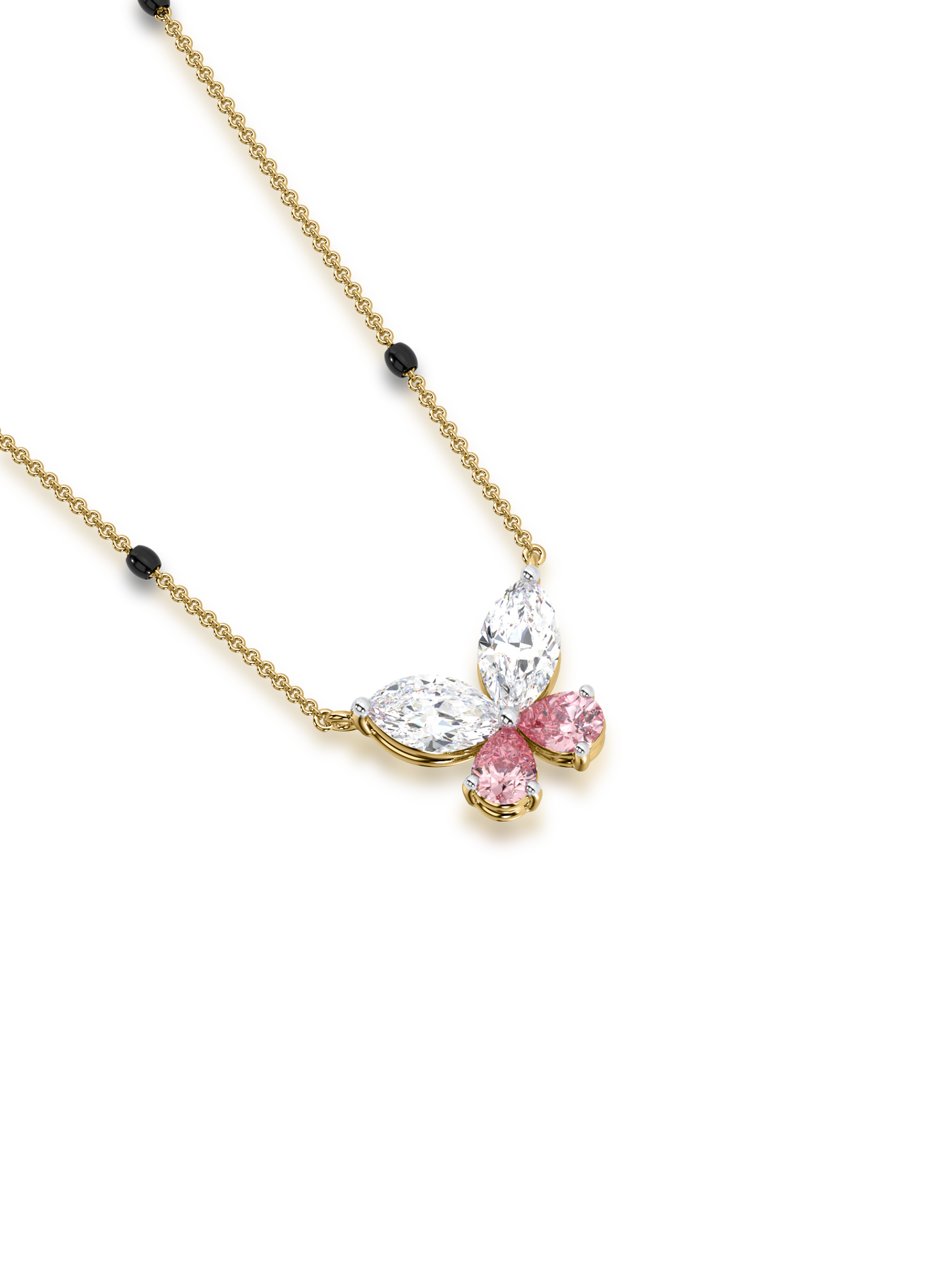 Contemporary Diamond Mangalsutra Pendant
