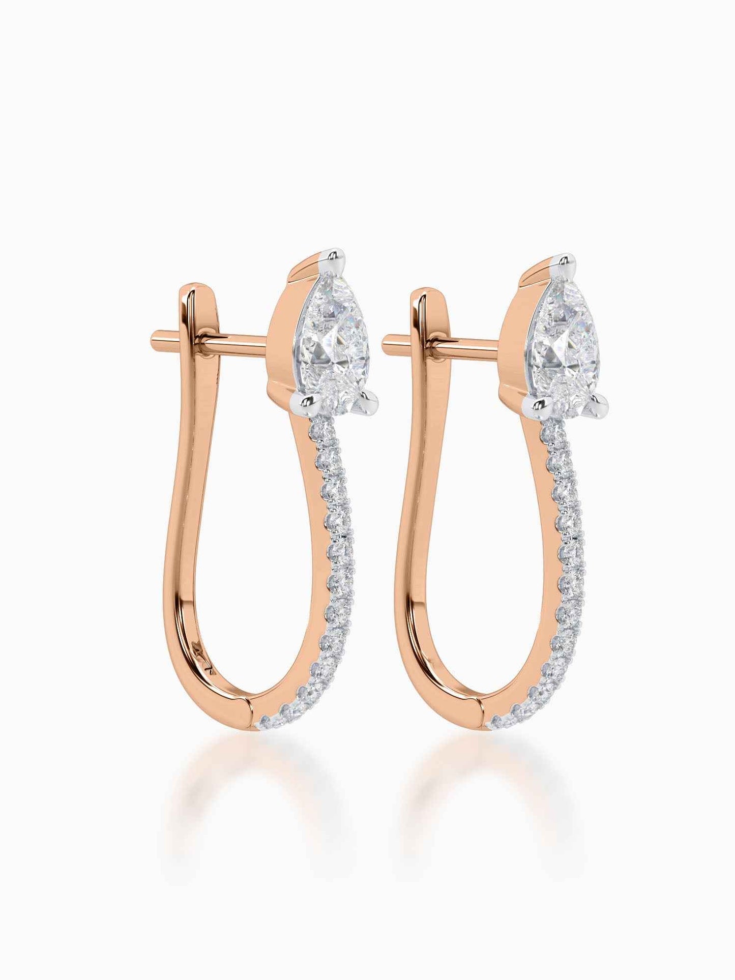 Diamond Hoop Earrings for Women