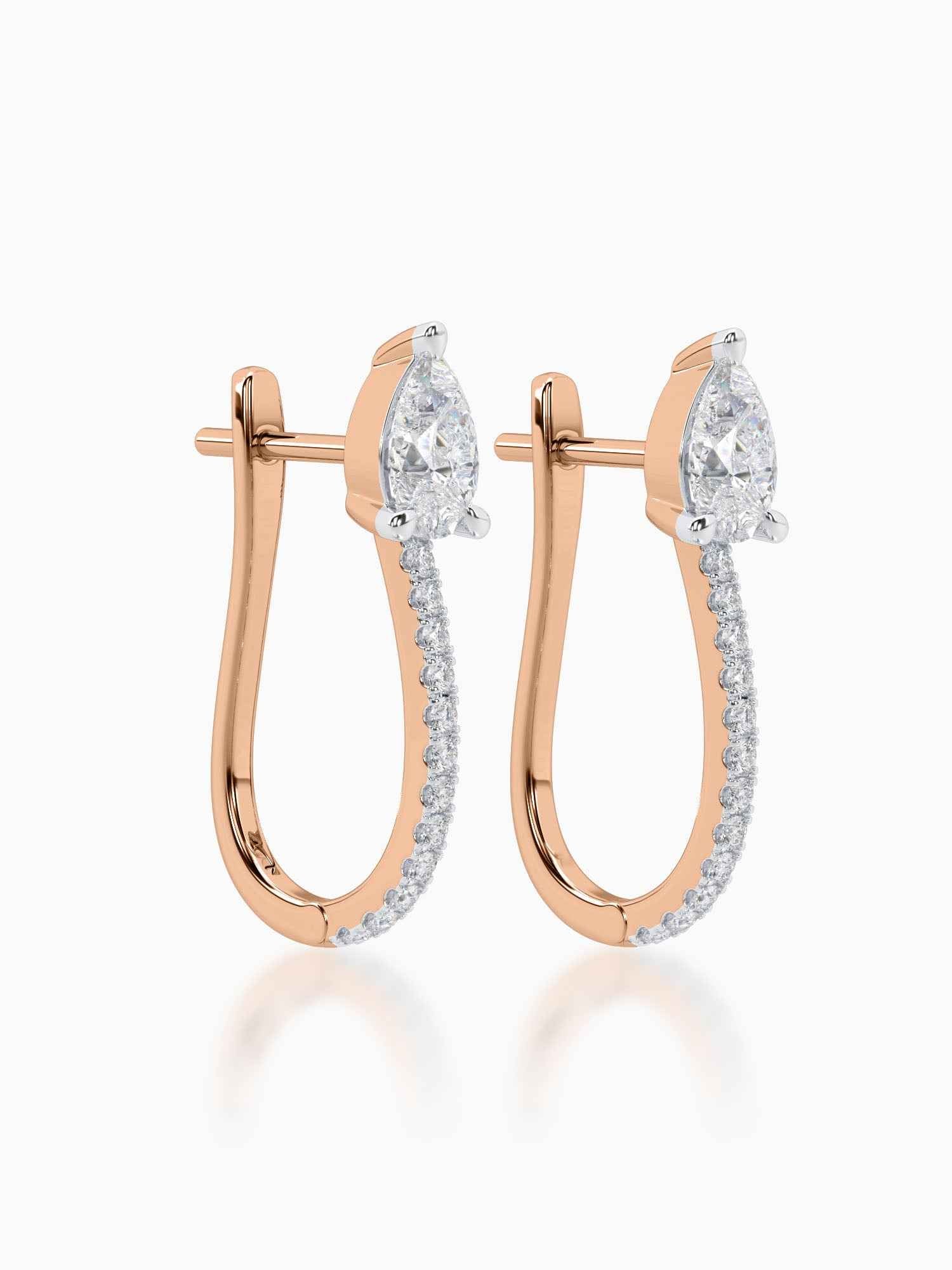 Diamond Hoop Earrings for Women