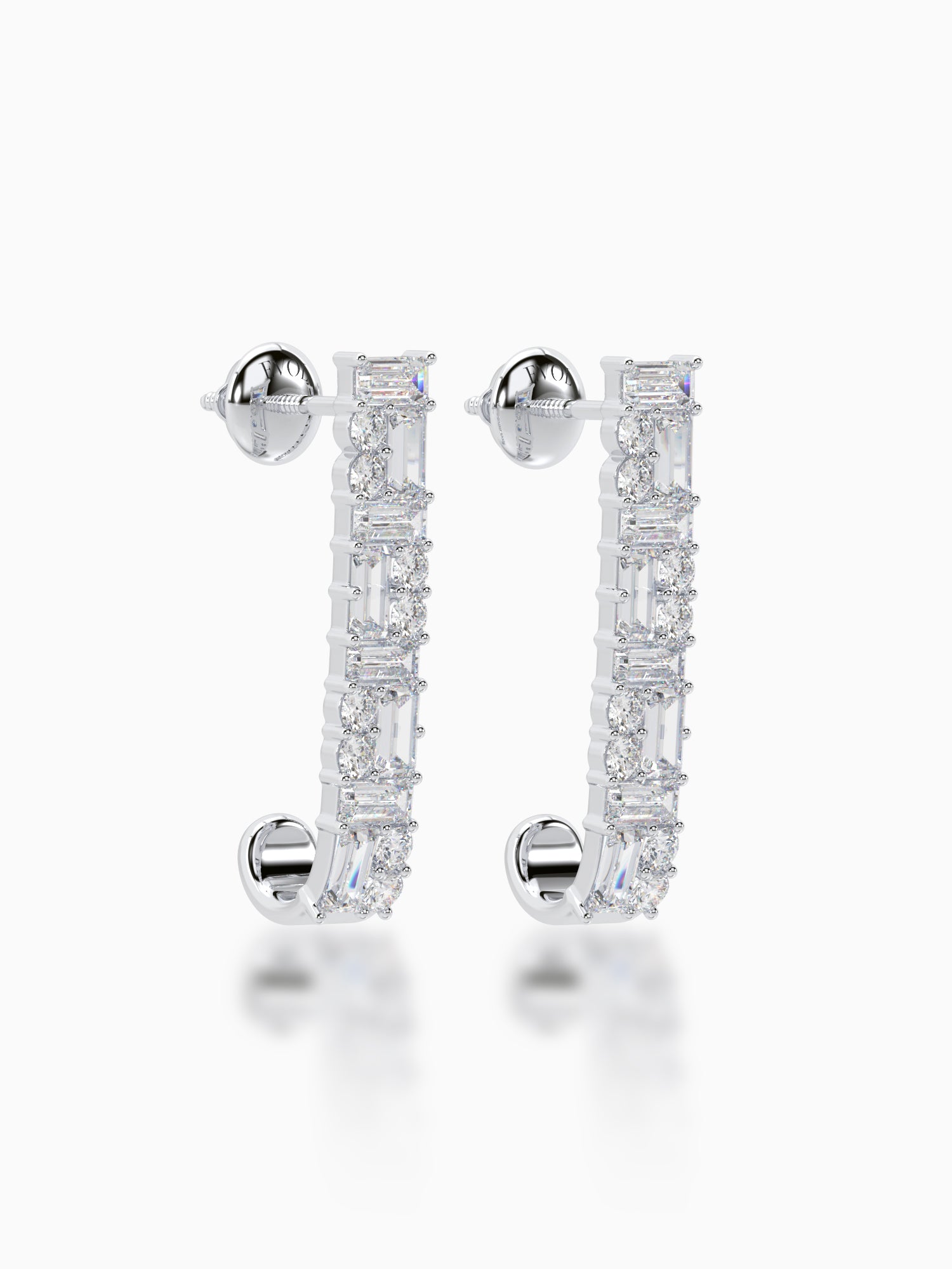 Diamond Hoop Earrings