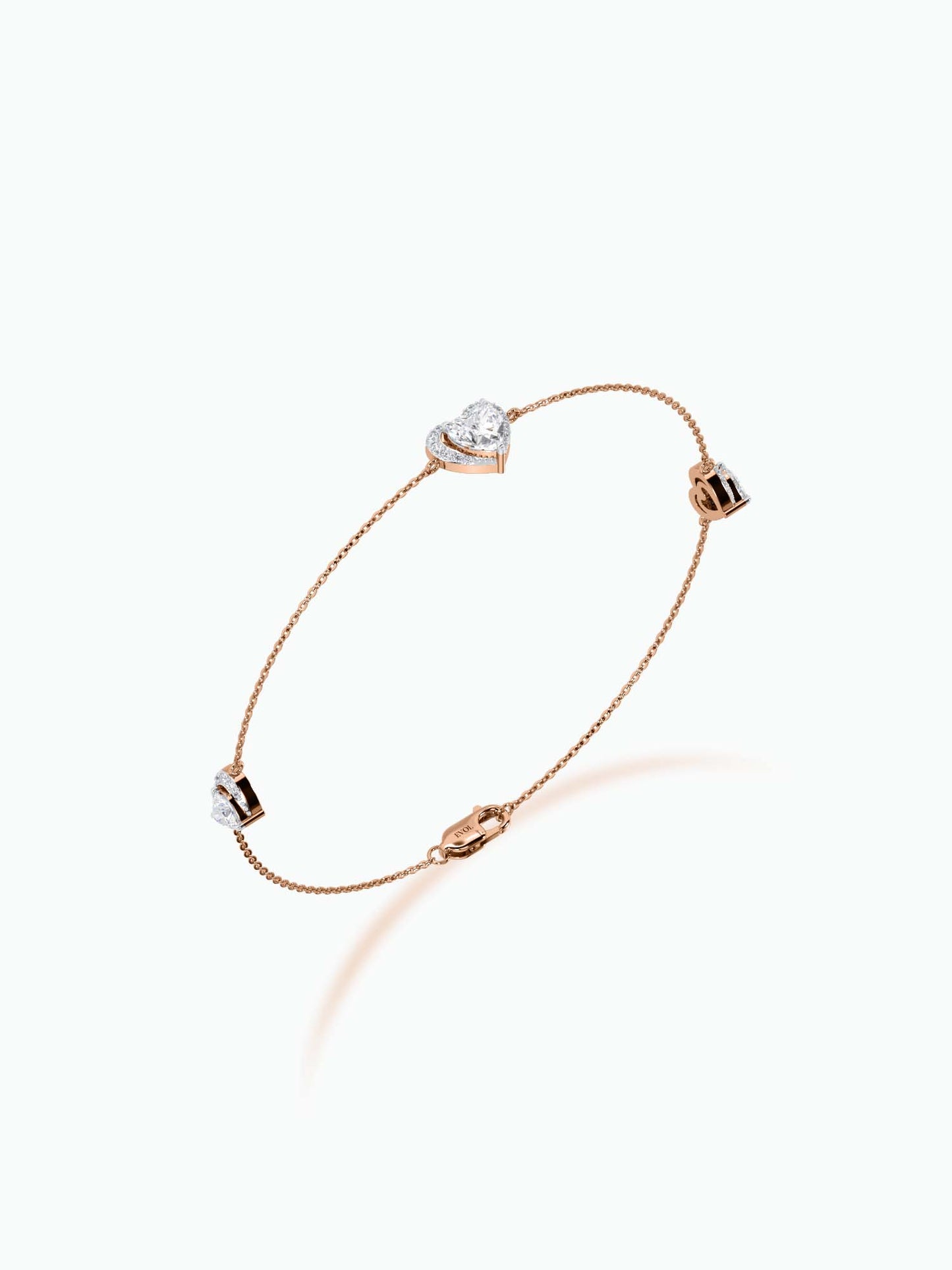 Heart Shape Diamond Bracelet