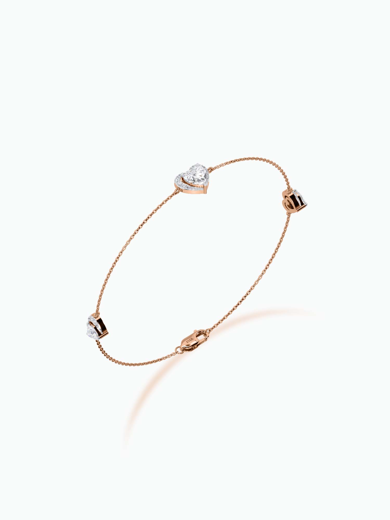 Heart Shape Diamond Bracelet