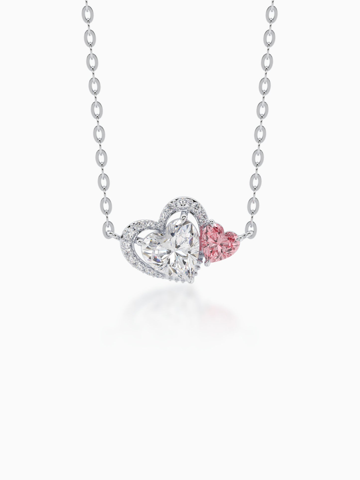 Heart Shape Solitaire Diamond Pendant for Women