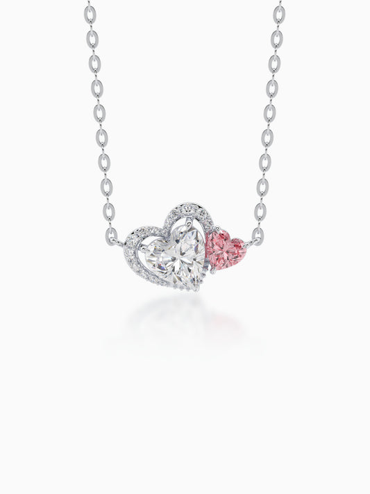 Heart Shape Solitaire Diamond Pendant for Women