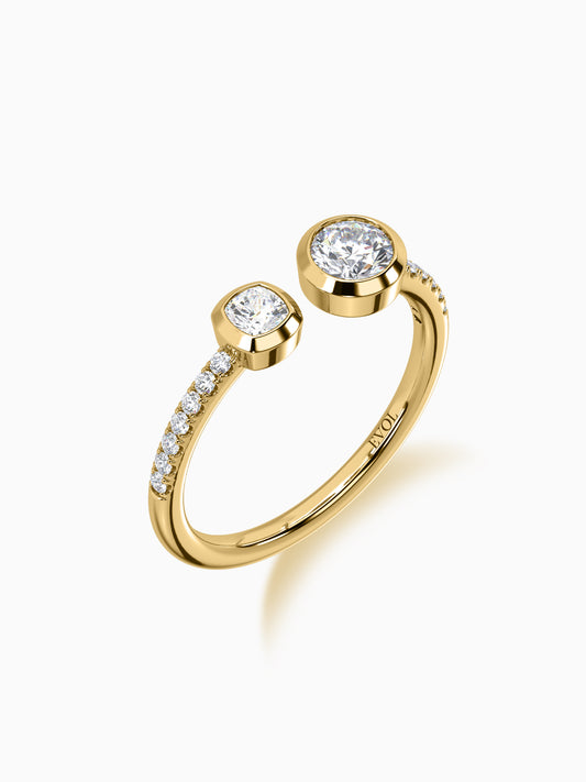 Lab-Grown Cushion-Cut Diamond Ring