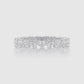 Cupid heart diamond eternity ring