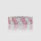 Twirling hearts diamond eternity ring