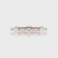 Modern symphony diamond eternity ring